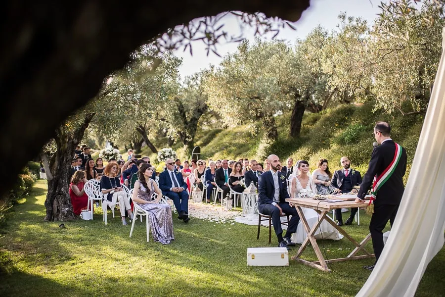 Cerimonia di matrimonio civile alla Tenuta delle Grazie a Lamezia Terme